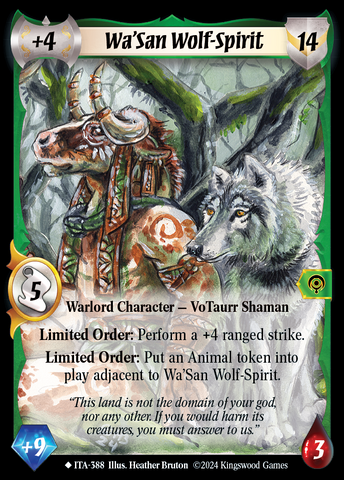 Wa'San Wolf-Spirit (Extended Art) [Into the Accordlands]