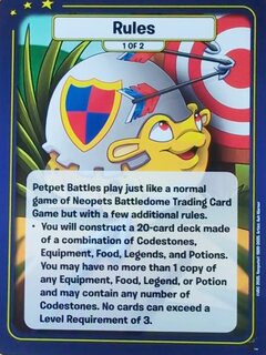 Rules (1 of 2) [Meridell Starter Deck]