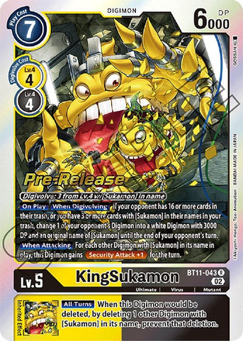 KingSukamon [BT11-043] [Dimensional Phase Pre-Release Promos]