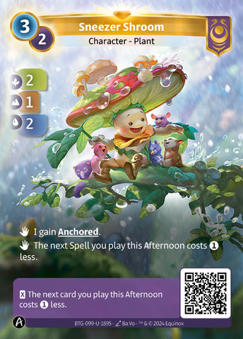 Sneezer Shroom (BTG-099-U-1895) (DIGITAL) (KS ALT ART) (UNIQUE) (FOIL)