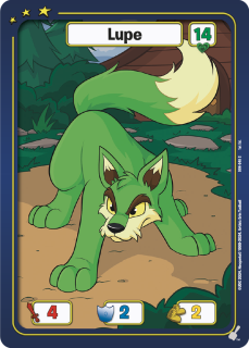 Lupe (Green) [Defenders of Neopia]