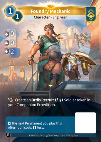 Foundry Mechanic (BTG-004-U-2622) (PHYSICAL) (KS ALT ART) (UNIQUE) (FOIL)