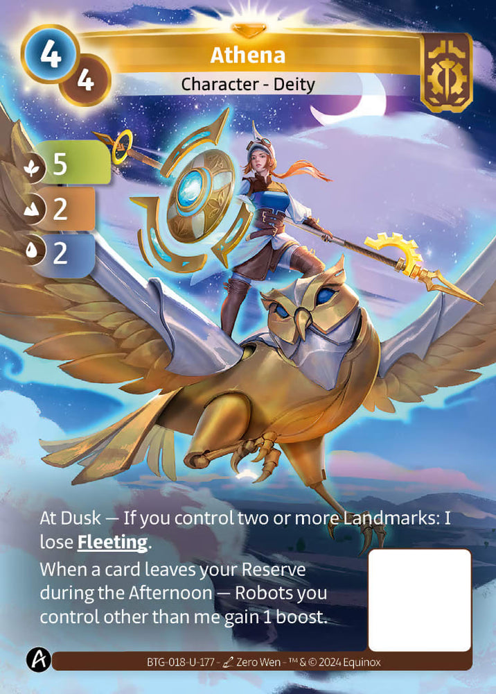 Athena (BTG-018-U-177) (DIGITAL) (KS ALT ART) (UNIQUE) (FOIL)