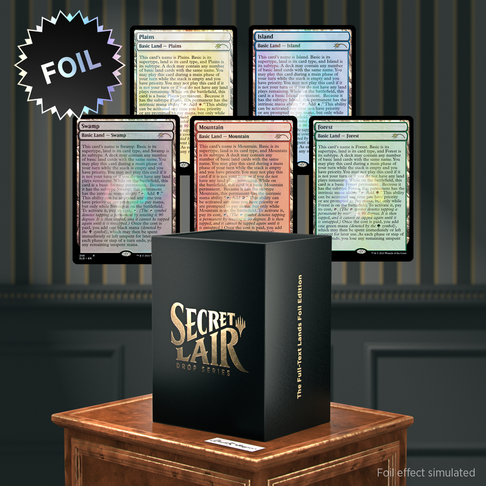 Secret Lair: Drop Series - The Full-Text Lands (Foil Edition)