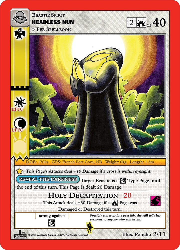 Headless Nun [Cryptid Nation: Nightfall First Edition Tribal Theme Decks]