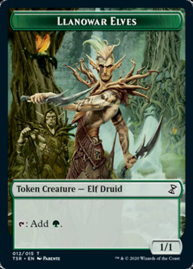 Llanowar Elves Token [Time Spiral Remastered Tokens]