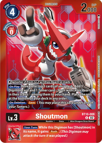 Shoutmon [BT10-008] (Event Pack 5) [Xros Encounter Promos]