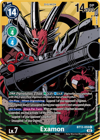 Examon [BT13-059] (Alternate Art) [Versus Royal Knights Booster]