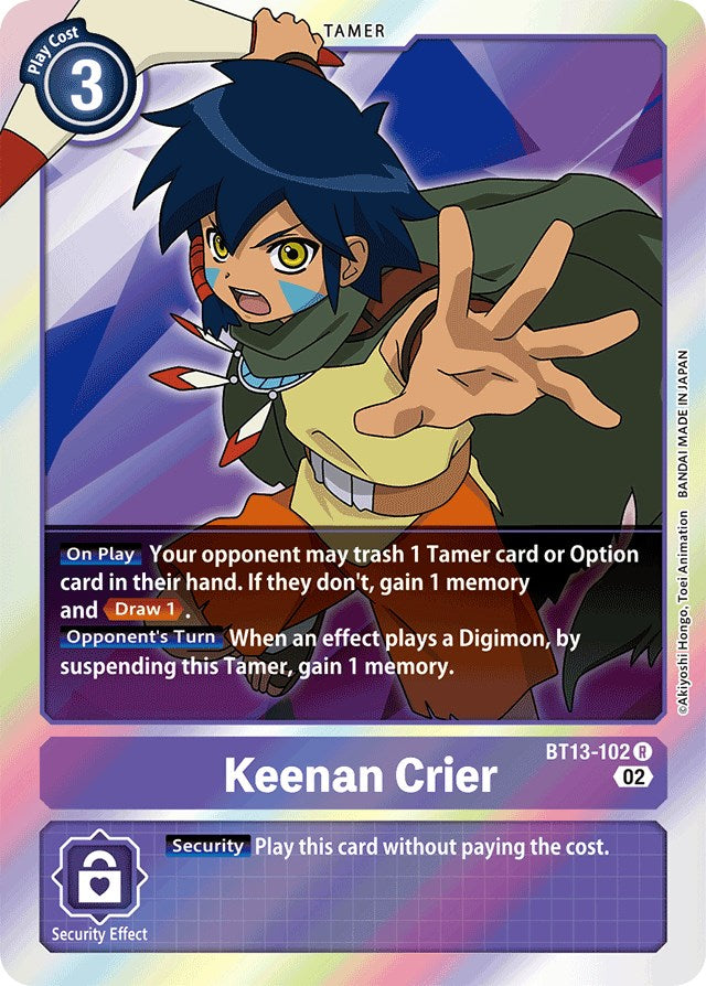 Keenan Crier [BT13-102] [Versus Royal Knights Booster]