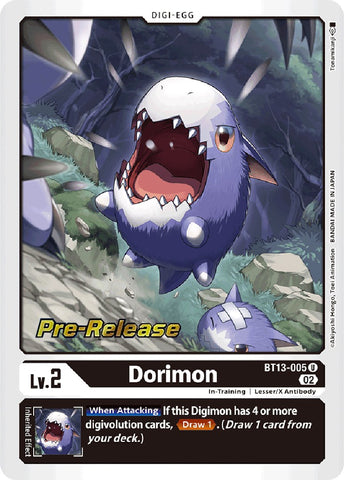 Dorimon [BT13-005] [Versus Royal Knights Booster Pre-Release Cards]