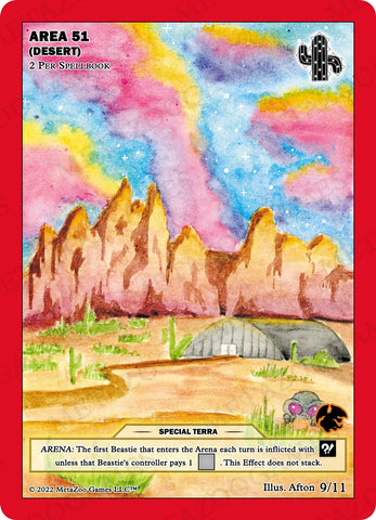 Area 51 (Desert) [Cryptid Nation: UFO First Edition Tribal Theme Decks]