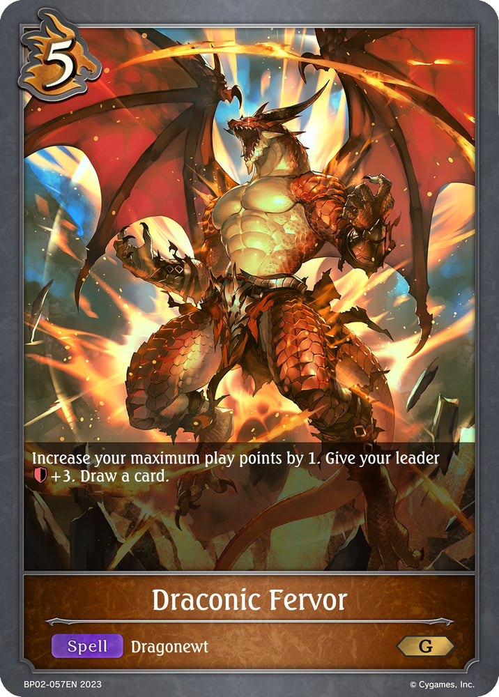 Draconic Fervor (BP02-057EN) [Reign of Bahamut]