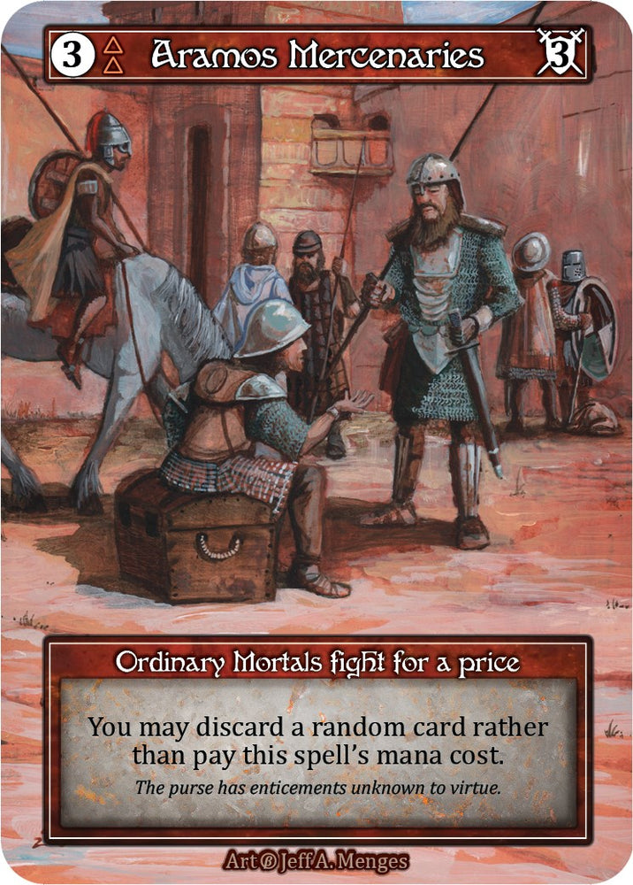 Aramos Mercenaries (Foil) [Beta]