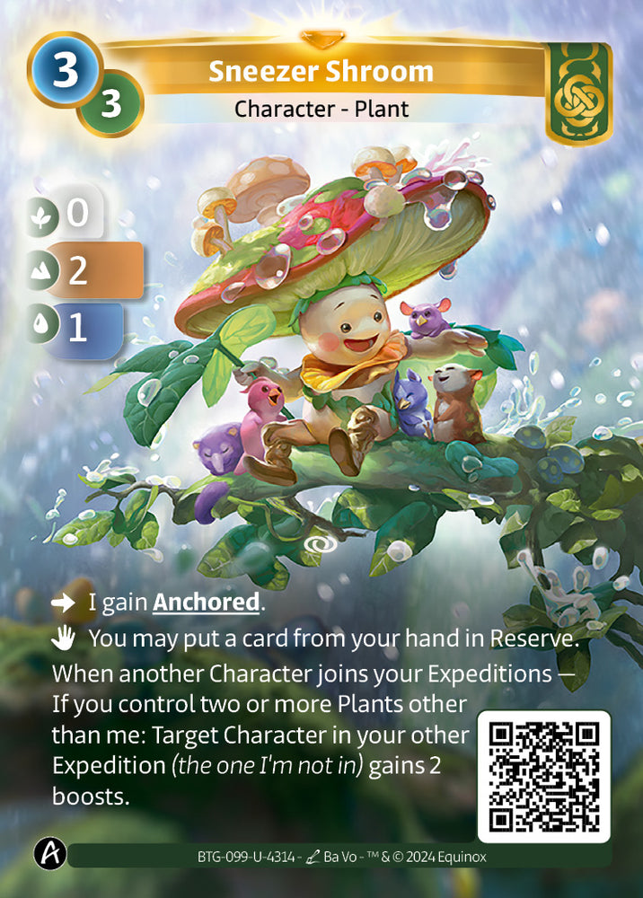 Sneezer Shroom (BTG-099-U-4314) (DIGITAL) (KS ALT ART) (UNIQUE) (FOIL)