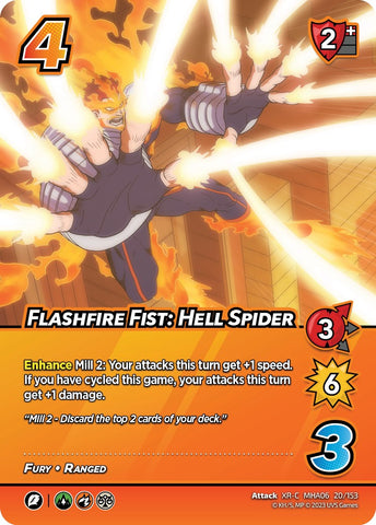 Flashfire Fist: Hell Spider (XR) [Jet Burn]