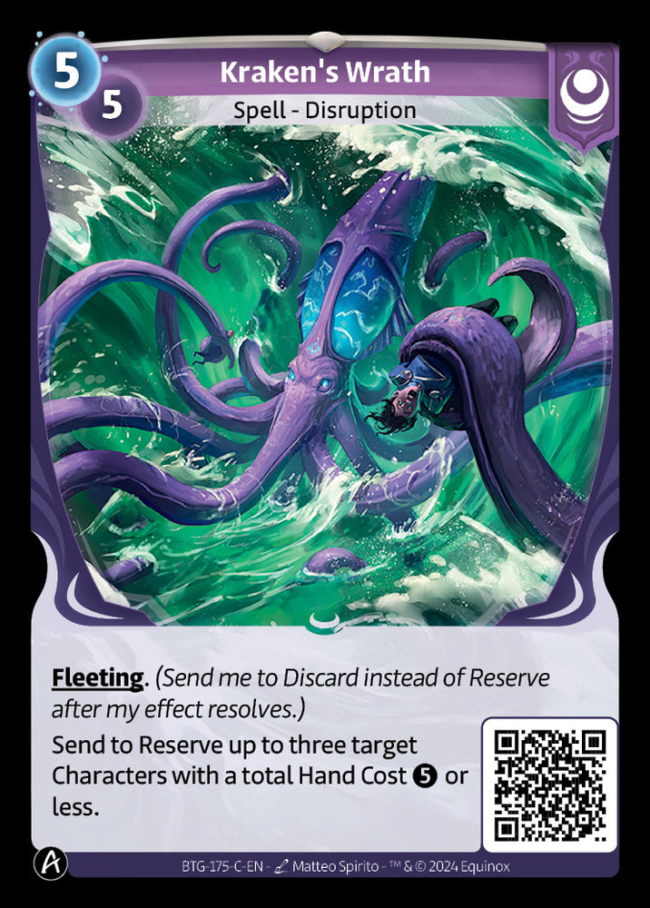 Kraken's Wrath (BTG-175-C) (PHYSICAL)