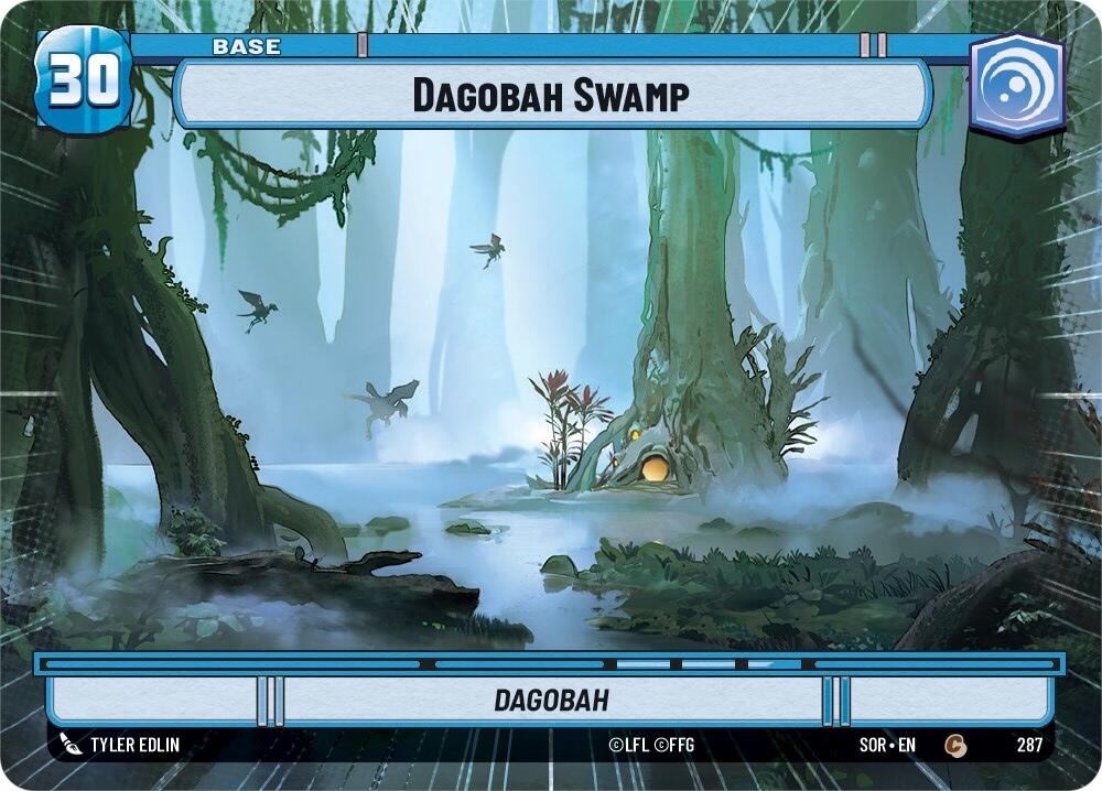 Dagobah Swamp // Shield (Hyperspace) (287 // T04) [Spark of Rebellion]