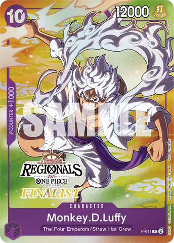 Monkey.D.Luffy (Online Regional 2024 Vol. 2) [Finalist] [One Piece Promotion Cards]