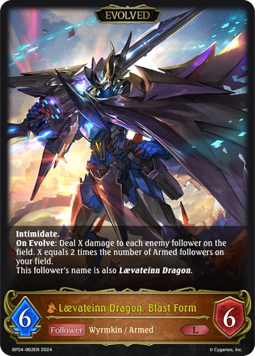 Laevateinn Dragon, Blast Form (Evolved) (BP04-062EN) [Cosmic Mythos]