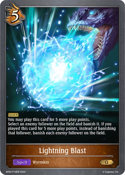 Lightning Blast - P18EN (Foil) (BP04-P18EN) [Cosmic Mythos]