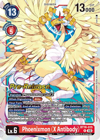 Phoenixmon (X Antibody) [BT16-015] [Beginning Observer Pre-Release Promos]