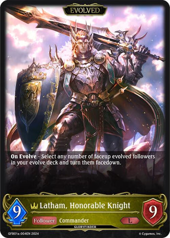 Latham, Honorable Knight (Evolved) (GFB01a-004EN) [Guide to Glory]