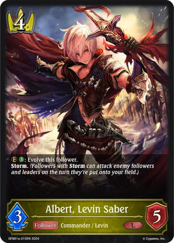 Albert, Levin Saber (GFB01a-010EN) [Guide to Glory]
