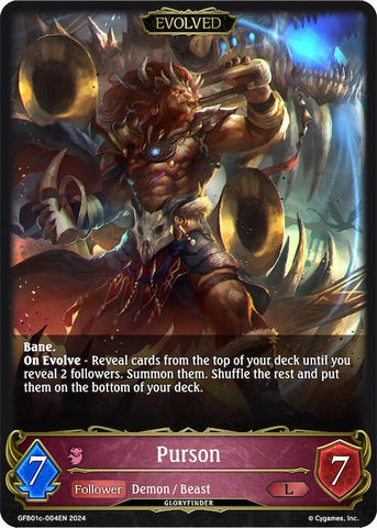 Purson (Evolved) (GFB01c-004EN) [Guide to Glory]