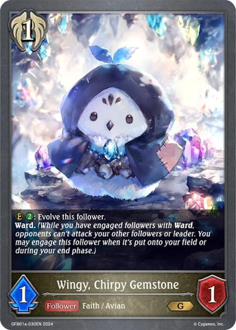Wingy, Chirpy Gemstone (GFB01a-030EN) [Guide to Glory]