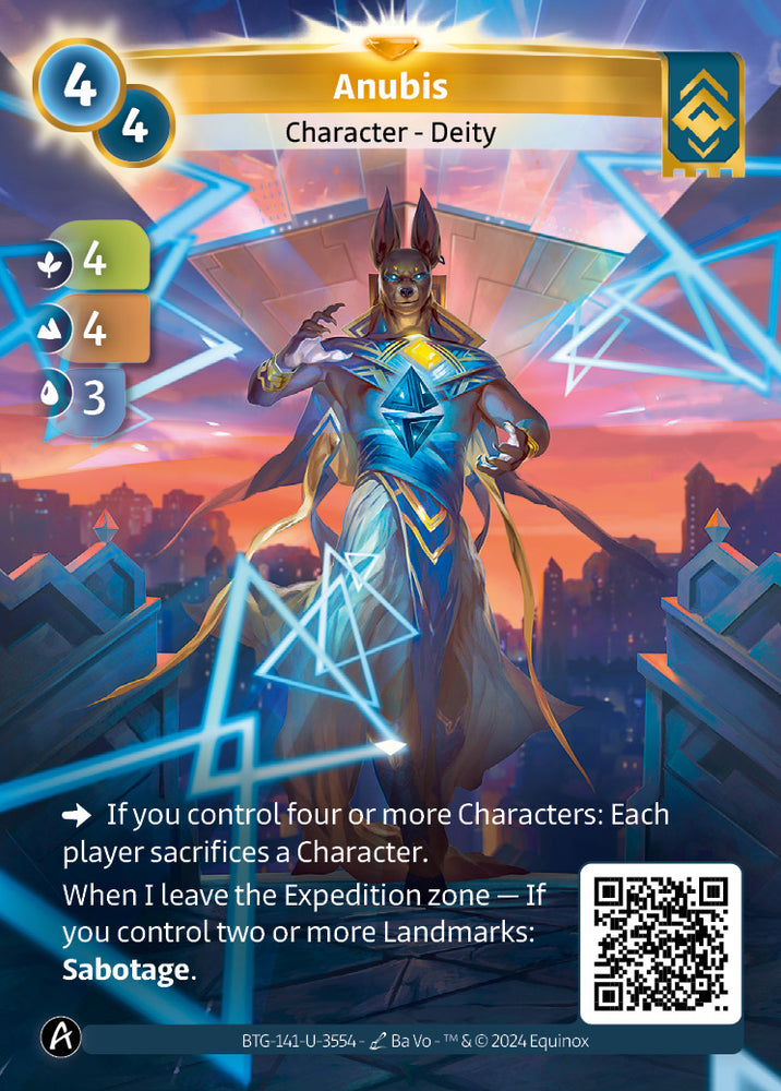 Anubis (BTG-141-U-3554) (DIGITAL) (KS ALT ART) (UNIQUE) (FOIL)