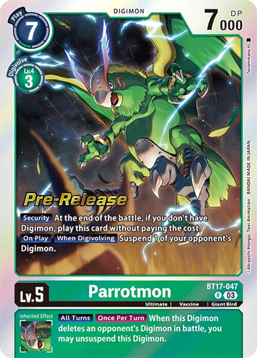 Parrotmon [BT17-047] [Secret Crisis Pre-Release Cards]