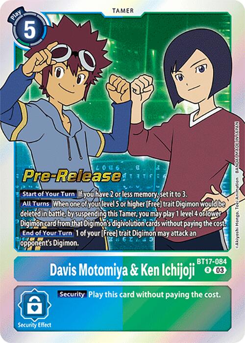 Davis Motomiya & Ken Ichijoji [BT17-084] [Secret Crisis Pre-Release Cards]