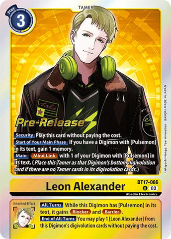 Leon Alexander [BT17-086] [Secret Crisis Pre-Release Cards]