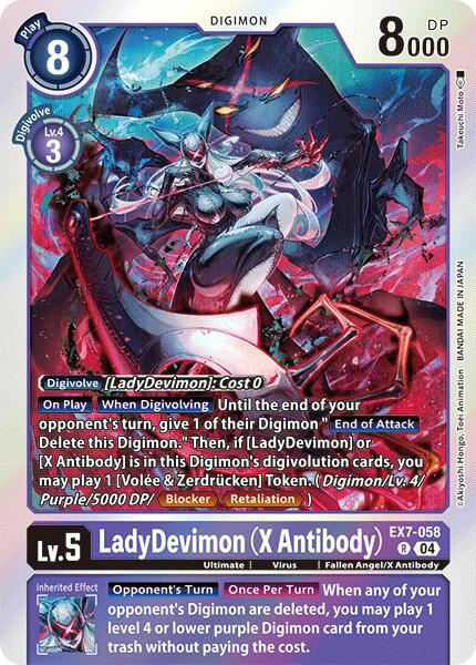 LadyDevimon [EX7-058] (X Antibody) [Digimon LIBERATOR]