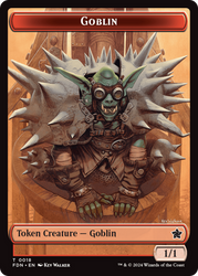 Goblin // Treasure Double-Sided Token [Foundations Tokens]