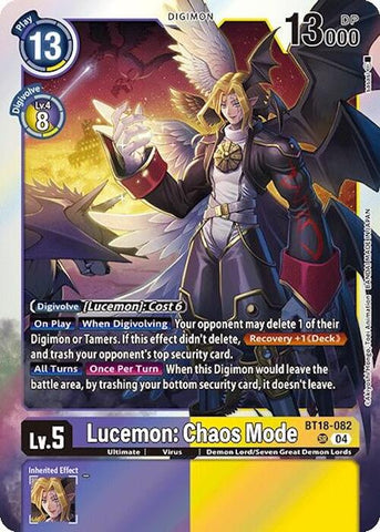 Lucemon: Chaos Mode [BT18-082] [Release Special Booster 2.0]