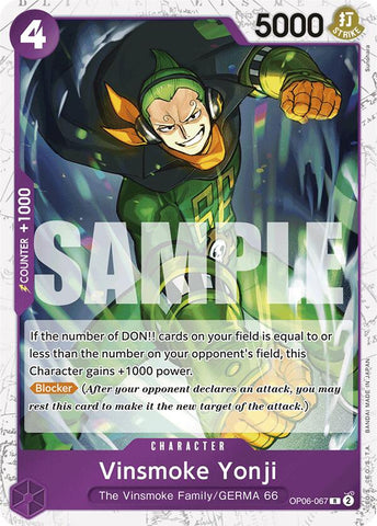 Vinsmoke Yonji (OP06-067) (Jolly Roger Foil) [Premium Booster -The Best-]