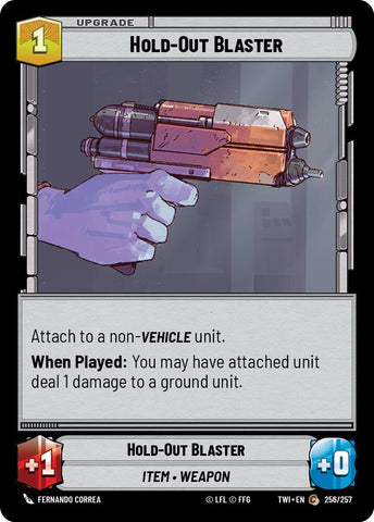 Hold-Out Blaster (256/257) [Twilight of the Republic]