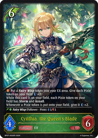 Cynthia, the Queen's Blade (BP07-003EN) [BP07: Verdant Steel]