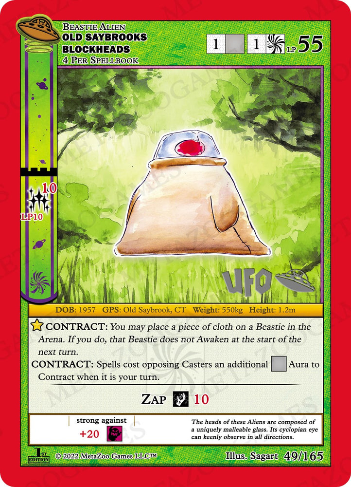 Old Saybrooks Blockheads [Cryptid Nation: UFO First Edition Spoiler Pack]