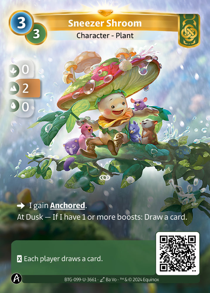 Sneezer Shroom (BTG-099-U-3661) (DIGITAL) (KS ALT ART) (UNIQUE) (FOIL)