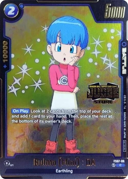 Bulma (Mini) : DA (Judge Pack (Store Judge) 03) [Fusion World Tournament Cards]