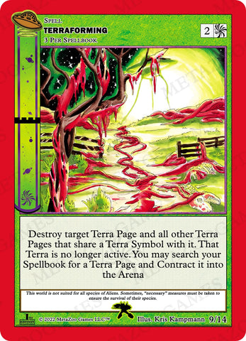 Terraforming [Cryptid Nation: UFO First Edition Tribal Theme Decks]