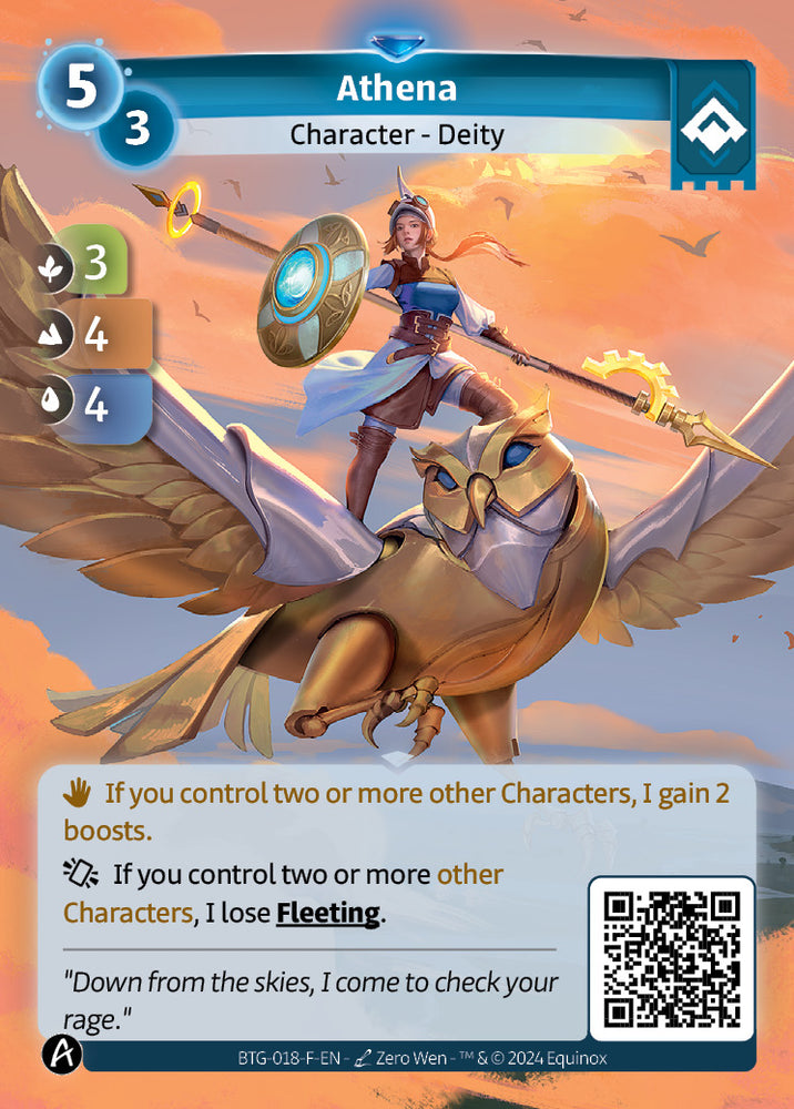 Athena (BTG-018-F) (PHYSICAL) (KS ALT ART)