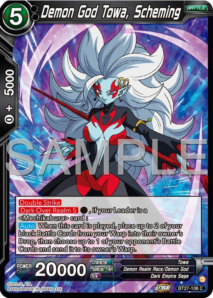 Demon God Towa, Scheming (BT27-106) [History of Z]