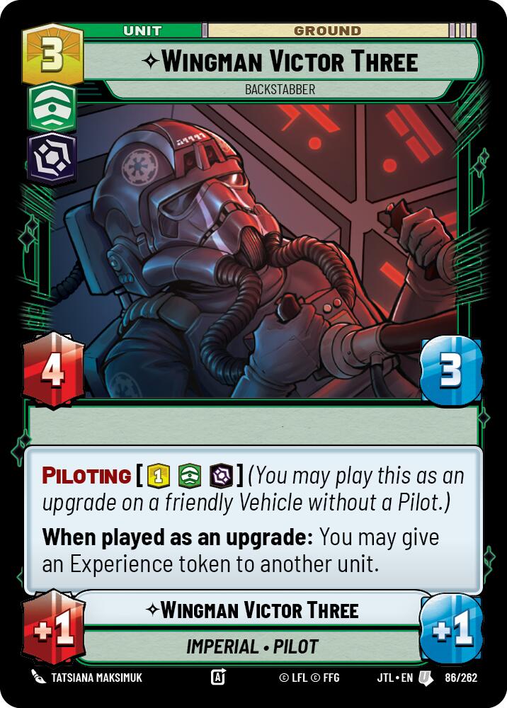 Wingman Victor Three - Backstabber (086/262) (086/257) [Jump to Lightspeed]