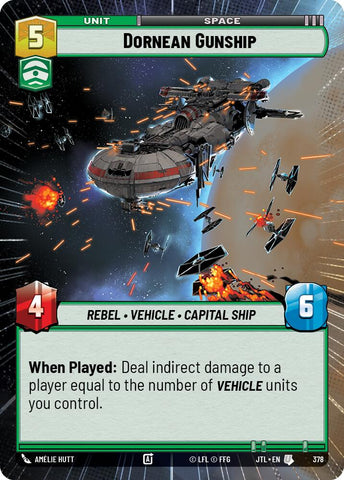Dornean Gunship (378) (Hyperspace) (378) [Jump to Lightspeed]