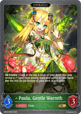 Paula, Gentle Warmth // Paula, Passionate Warmth (BP09-005EN) [Duet of Dawn and Dusk]