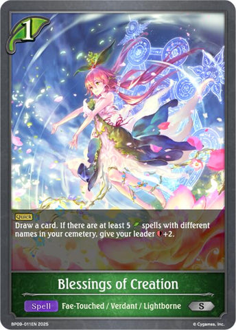 Blessings of Creation (BP09-011EN) [Duet of Dawn and Dusk]