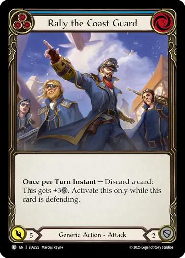 Rally the Coast Guard (Blue) [SEA225] (High Seas)